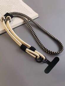 可调节可拆卸户外长带手机壳，通用型，聚酰胺材质制成，配有短带，适合徒步旅行，送给母亲、家人、朋友、生日、节日的手机挂饰、手机链 - 彩色 - 查看 23