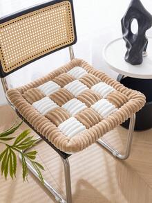 1 chiếc đệm ngồi và đệm lưng bằng vải flannel dày dặn, họa tiết caro, chống trượt, chống bám bẩn và chống ố vàng, đệm ghế đa năng, sử dụng được quanh năm cho nhà, phòng khách, phòng ngủ, phòng học, văn phòng, có thể giặt máy. - nhiều màu - Xem 9