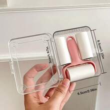 Bộ dụng cụ lăn bụi mini cầm tay - 1 cán lăn + 3 con lăn thay thế, keo dính chắc chắn giúp loại bỏ lông thú cưng, dễ sử dụng, cán lăn có thể tái sử dụng, không cần nguồn điện, thích hợp cho thú cưng/quần áo/thảm/ghế xe hơi, vật dụng thiết yếu cho người nuôi thú cưng. - Nhiều màu - Xem 2
