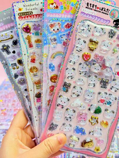 Sổ dán sticker 3D/tự làm, sticker 3D nhiều màu sắc có thể tái sử dụng, sticker trang trí tự làm, sticker tương tác cho trẻ em, sticker trang trí hàng ngày, sticker trang trí tiệc, trò chơi dán sticker cho trẻ em, đồ trang trí điện thoại 3D tự làm dễ thương, sticker thủ công mỹ thuật cho trẻ em.