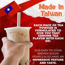 5 Packs Taro Mango Honeydew Strawberry Bubble Tea Kit Set With Extra Rich Tapioca Pearls Straws - Mix Fruity - View 6