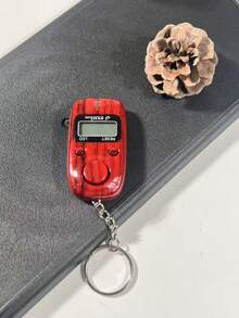 Contador electrónico de grano de madera, contador de recuento manual con retroiluminación LED, llavero con cordón portátil, dispositivo de recuento de sutras budistas, contador de reinicio preciso - Multicolor - Ver 5