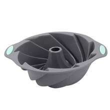 Silicone Cake Mold Set, Heat-Resistant Baking Tray Mold, Donut, Toast, Sponge Cake Mold, Deep Gray Baking Pan Set - Grey - View 17