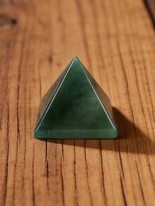 1pc Natural Crystal Pyramid Decor, Home Decoration, Meditation & Healing Crystal Pyramid - 2.8-3.2cm Pyramid - View 4