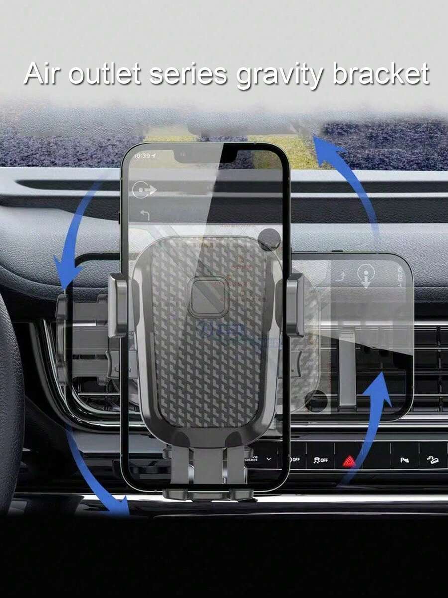 1 pieza Nuevo soporte de teléfono para coche, soporte de montaje en rejilla de ventilación, soporte universal de clip para rejilla de ventilación del coche - A - Ver 1