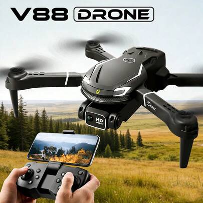 高清电动无人机，配备可调节双摄像头、长寿命电池、WiFi FPV、无头模式、智能避障、LED灯、USB充电、防摔耐用，是送给年轻人的完美礼物。