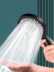 3 Modes Adjustable Large Panel Handheld Shower Head Pressurized Shower Head For Household Bathroom - Spiral Panel - View 9