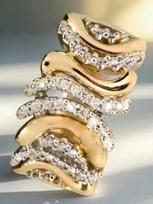 1 chiếc nhẫn nữ sang trọng hình vuông đính đá Cubic Zirconia, thích hợp làm quà tặng đám cưới, lễ đính hôn, kỷ niệm, quà tặng ngày Valentine. - 1 # - Xem 8