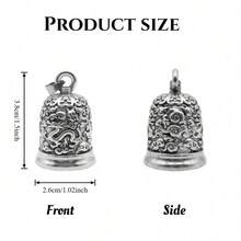 1pc Motorcycle Bell With Auspicious Cloud Design, Lucky Bell - Dragon Pattern Auspicious Clouds - View 6