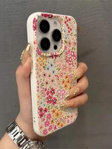 1pc Fashionable Creative Full-Screen Colorful Floral Pattern Painted Anti-Drop TPU Phone Case Compatible With Apple Xs/Xs Max/Xr/11/12/13/14/14 Plus/15/15 Plus/16/16 Plus/17/17 Air/7/8 Plus And Other Models Protective Cover - Multicolor - View 2