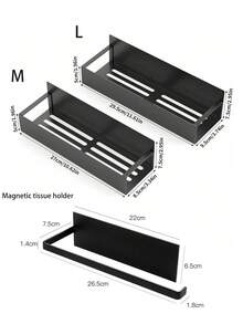 1/2 Magnetic Kitchen Storage Rack, No Punching Washing Machine Coffee Machine Storage Rack, Rust Proof Storage Basket, Sturdy And Durable, Preferred For Home Decoration, Suitable For Organizing Kitchens, Bathrooms, Washing Machines, Refrigerators, Reducing Clutter And Maximizing Vertical Space - Multicolor - View 7