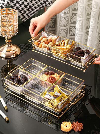 Bộ 4 hũ (1 khay 3 hũ), 5 hũ (1 khay 4 hũ), 7 hũ (1 khay 6 hũ) bằng nhựa, hộp đựng kín khí, thích hợp cho phòng khách, phòng ăn, nhà bếp, khay đựng đồ ăn nhẹ công nghiệp, dùng để đựng ngũ cốc, kẹo, bánh quy, bánh mì, ngoài trời, đám cưới, tiệc tùng, quà tặng, sinh nhật.