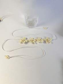 imoli 1 chiếc dây đeo eo/dây đeo thân dệt thủ công kiểu Bohemian bằng dây nhựa polyester, quà tặng trang sức phù hợp cho phụ nữ mùa hè, kỳ nghỉ biển. - 32393-wac-white-EP - Xem 6