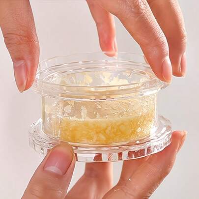 1 cái dụng cụ ép tỏi cầm tay hình vuông - Dụng cụ ép tỏi và gừng, dễ sử dụng và vệ sinh, không cần điện.
