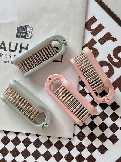 1 Set Small Portable Foldable Comb, Anti-Static Wide-Tooth Comb, Mini Foldable Anti-Static Comb, Suitable For Long Hair Women And Fine Hair, Hair Styling Tool