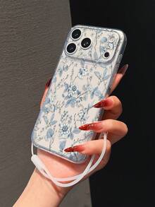 1个透明防摔TPU软手机壳，采用UV印刷工艺，附赠1条白色硅胶挂绳，蓝色花叶图案，兼容 7/8/7 Plus/8 Plus/X/XS/XR/XS Max/11/11 Pro/11 Pro Max/12/12 Pro/12 Pro Max/12 Mini/13/13 Pro/13 Pro Max/13 Mini/14/14 Pro/14 Pro Max/14 Plus/15/15 Pro/15 Pro Max/15 Plus/16/16 Pro/16 Pro Max/16 Plus/17/17 Pro/17 Pro Max/Air、Galaxy、荣耀400、400 Pro、500、500 Pro等机型，以及荣耀500、500 Pro等。 - 彩色 - 查看 2