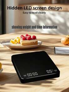 3kg Báscula de cocina digital con función de tara, báscula electrónica de precisión para cocinar y hornear, medición en múltiples unidades (pilas AAA no incluidas) - Multicolor - Ver 1