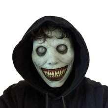 1pc Halloween Horror Mask With Smiling Face & Exorcism Design, Suitable For Escape Game And Halloween Cosplay - Multicolor - View 6