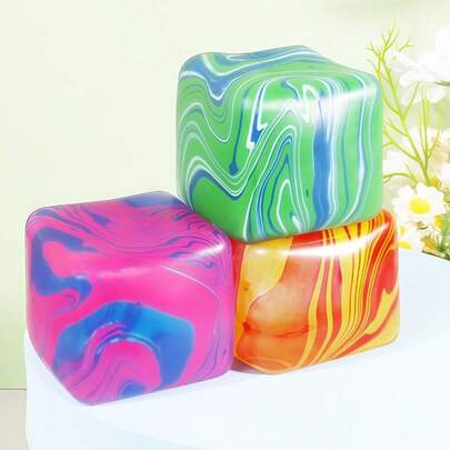 1 món đồ chơi bóp mềm bằng đá cẩm thạch mới, kết cấu bông tuyết, đàn hồi chậm, giảm căng thẳng, đồ chơi tương tác giảm stress cho thanh thiếu niên nam nữ năm 2026, món quà hoàn hảo cho bạn bè, sinh nhật, tiệc tùng.