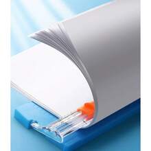 Double-Sided A4 Paper Cutter Guillotine 22cm Portable Easy To Use Office Scrapbook Blade - cor aleatorio - Ver 2