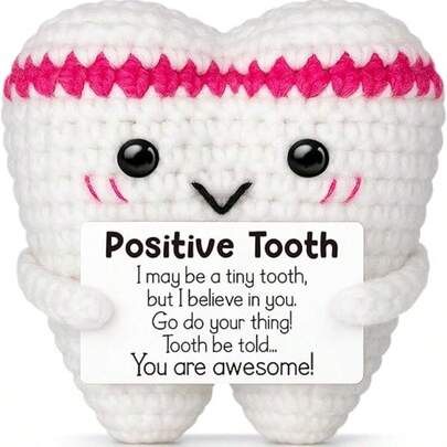 1pc Crochet Knitting Teeth Easter Basket Essential Stuffing Children Adult Teenager Girls Boys Easter Egg Stuffing Birthday Mother's Day Graduation Gift For Women Her Mother Daughter Friend Sisters Teachers Active Decoration
