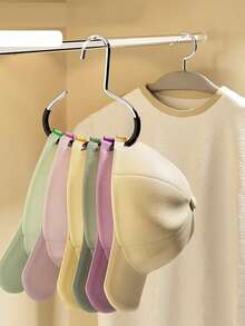 Giá treo mũ tròn, móc treo mũ, khăn quàng cổ, cà vạt chống trượt, dụng cụ sắp xếp đồ dùng gia đình đa chức năng, không gây hư hại. - Nhiều màu - Xem 13