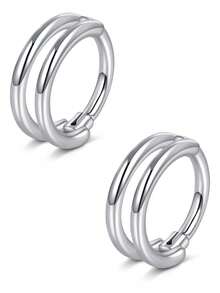 2 Stücke Muschel Spirale Knorpel Ohrringe 16G 8mm 10mm, Edelstahl 316L perforierter Schmuck für Männer und Frauen, Körperimplantatqualität Nasenring Nasennadel, Hypoallergen Scharnier Clicker eleganter Stil, multifunktional für Reisen, geeignet für verschiedene Anlässe, Tanz, Fotoszenen, Reisen - Verschiedenfarbig - Übersicht 7