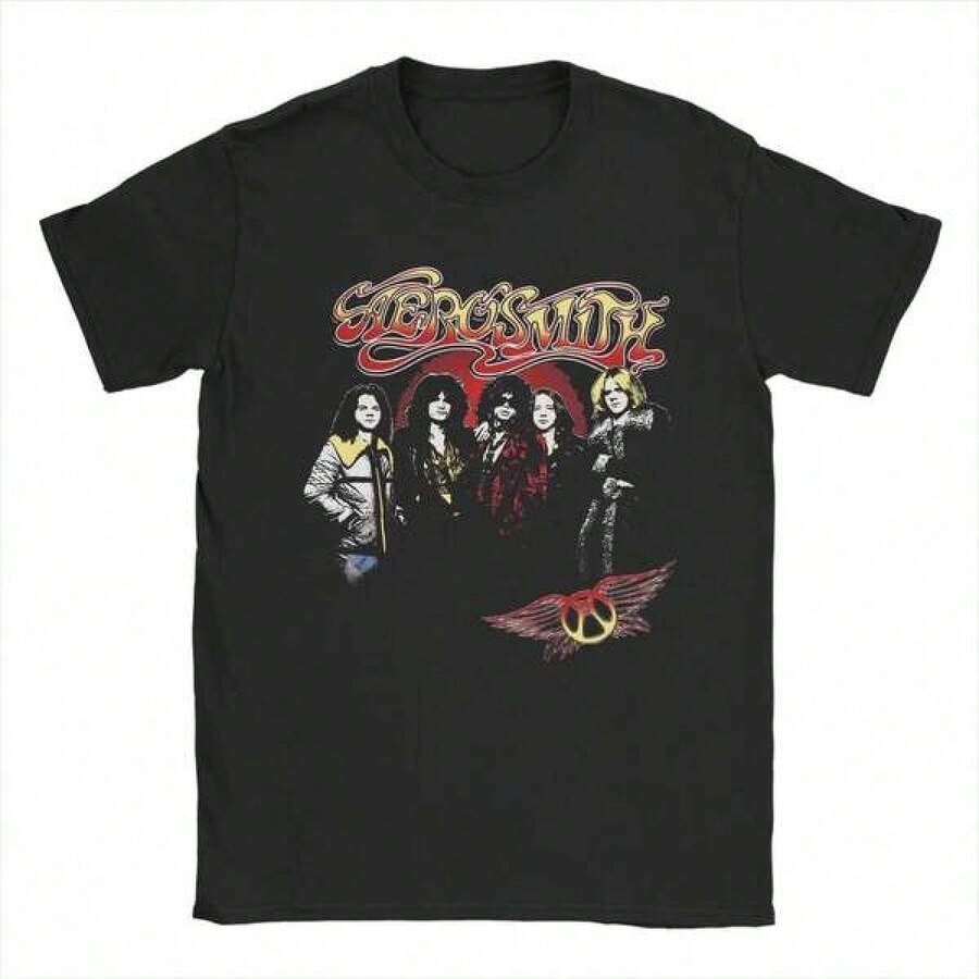 Herren-T-Shirt Ss-lipknoted, inspiriert von der Band, Strand-T-Shirt, 100 % Baumwolle, Hip-Hop-Freizeit-T-Shirt, Kurzarm, Y2K-lustige Kleidung, 1 Herren-T-Shirt, 100 % Baumwolle, Rundhalsausschnitt, Kurzarm, Unis-ex-Stil, geeignet für Männer und Frauen; Das perfekte Weihnachtsgeschenk. - Schwarz - Übersicht 1