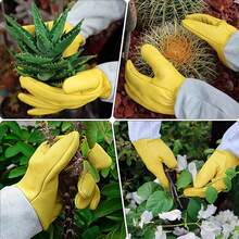 JOISIV 2 pezzi Guanti lunghi anti-graffio - Guanti per la potatura delle rose con protezione estesa per l'avambraccio, adatti per lavori in giardino, piantumazione, potatura, giardinaggio, diserbo e attività di giardinaggio all'aperto, unisex - 2 pezzi (1 paio) - Visualizzare 6