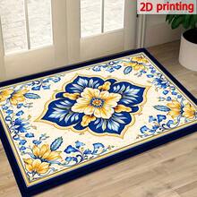 1pc Polyester Drainage Mat, Suitable For Kitchen, Living Room, Entrance, Balcony, Home Decor, Anti-Stain, Coffee Shop, Bar, Holiday, Party, Bedroom, Bathroom, Laundry Room - Multicolor - View 7