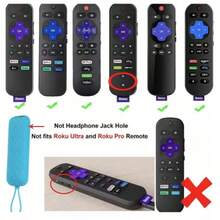 3pcs Silicone Luminous Remote Control Protective Cover For TCL ROKU Series RC280TV,Anti-Dropping, Glow-In-The-Dark For Better Night Use - Xanh lam Tím Xanh lục - Xem 10