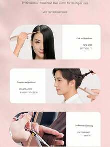 Portable Folding Tail Comb, Suitable For Wet And Dry Hair, Mini Compact, Suitable For Personal Or Household Use, Can Smooth Hair And Prevent Static. Professional Stylist Folding Tail Comb, Portable For Personal Use, Hair Coloring, Makeup And Styling. Simple And Compact Comb, Portable Folding Tail Comb, Can Be Used For Parting And Styling, Suitable For Smoothing Bangs For Men And Women. (Different Batches Do Not Affect Use Or Quality) - C - View 8