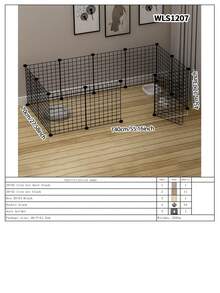 Pet Fence, Dog Isolation Cage, Freely Combinable Indoor Home Use Small/Medium Dog Kennel, Teddy Playpen - Multicolor - View 19