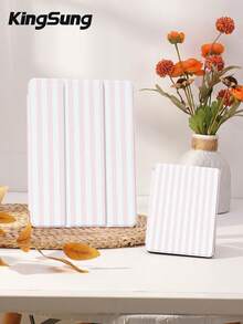 Kingsung Ốp bảo vệ máy tính bảng sọc hồng trắng, tương thích với iPad 9.7/10.2/10.5/10.9/12.9/Pro 11/A16, thế hệ thứ 10, Galaxy Tab S6 Lite 10.4", Kindle Paperwhite thế hệ thứ 12 2024, Kindle (thế hệ thứ 11) 2022, mềm mại, chống sốc, chân đế thông minh/tự động bật/tắt màn hình. - Nhiều màu - Xem 8