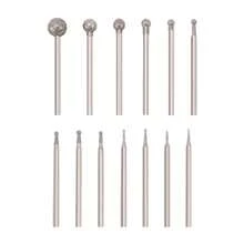 13 Pcs Ball Shape Burr Mounted Grinding Burs Stone Carving Set With 3/32 Inch Mandrel For Rotary Tools - Multicolor - View 1