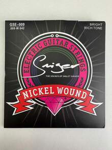 古典吉他弦和电吉他弦；各种吉他弦；六弦吉他弦、吉他弦、民谣吉他弦、民谣吉他钢弦替换装；初学者琴弦套装；独立包装 - 彩色 - 查看 10