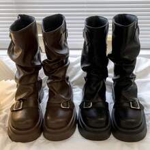Women Equestrian Boots - 棕色 - 查看 3