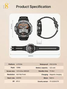 D8智能手表，女士智能手表，时尚女士智能手表，优雅纤薄设计女士手表，1.85英寸高清触摸屏 - 查看 4