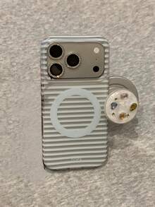 Ốp lưng điện thoại đính kim sa, đá lấp lánh, nam châm, màu hồng sọc, tương thích với iPhone 17 Pro, 17 Pro Max; ốp bảo vệ mềm mại, tương thích với iPhone 16 Pro, 16 Pro Max, 15 Pro Max, 14 Pro Max. - Hồng - Xem 6