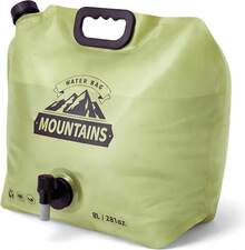 2 Gallon Collapsible Water Jug With Spout | Outdoor Camping Hiking Emergency Water Storage (1 Pack) - 綠色 - 查看 12