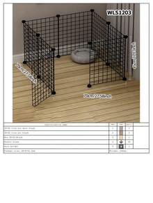 Pet Fence, Dog Isolation Cage, Freely Combinable Indoor Home Use Small/Medium Dog Kennel, Teddy Playpen - Multicolor - View 22