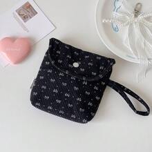 Pochette à lèvres de haute qualité et mignonne avec imprimé nœud, grande capacité. Convient pour les courses quotidiennes, les voyages, les sports. Petit sac pratique à tenir en main pour les femmes. Portefeuille mini, portefeuille, petit portefeuille mignon, portefeuille à pièces de monnaie, accessoire de voyage essentiel pour l'été - Multicolore - Voir 12