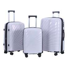 Expandable ABS Hard Shell Luggage Set With Spinner Wheels, Lightweight Travel Suitcase With Built-In Lock, Durable Carry On For Travel - Màu tím hoa cà - Xem 10