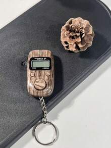 Contador electrónico de grano de madera, contador de recuento manual con retroiluminación LED, llavero con cordón portátil, dispositivo de recuento de sutras budistas, contador de reinicio preciso - Multicolor - Ver 15