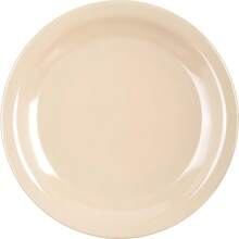 Plato de postre de melamina, vajilla de plástico reutilizable para el hogar y restaurantes de 6.5 pulgadas en color tostado - 1 - Ver 4