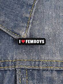 1 chiếc ghim cài áo tráng men hình trái tim dễ thương "I Love Femboys", huy hiệu tự chăm sóc bản thân bằng kim loại, ghim cài áo thời trang, ghim cài ba lô, quần áo, trang sức, túi xách, quà tặng tốt nghiệp không thể thiếu. - Nhiều màu - Xem 2