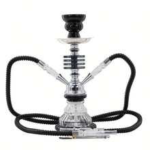 2 Tubi Narghilè in Vetro, Design alla Moda | Narghilè Raffinato, Adatto per Narghilè, Doppio Tubo Ideale per Riunioni con Amici - Tagli Unica - Visualizzare 9