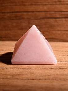 1pc Natural Crystal Pyramid Decor, Home Decoration, Meditation & Healing Crystal Pyramid - 2.8-3.2cm Pyramid - View 20