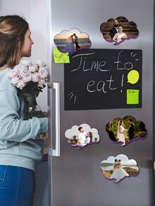 Personalized Photo Fridge Magnet. Customizable Cloud-Shaped Magnetic Photo, Can Use Any Image, Great Gift For Friends And Family - Multicolor - View 6