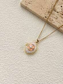 情侣款心形吊坠项链，带照片插槽 - 橢圓開合相框吊墜項鍊 - 查看 6